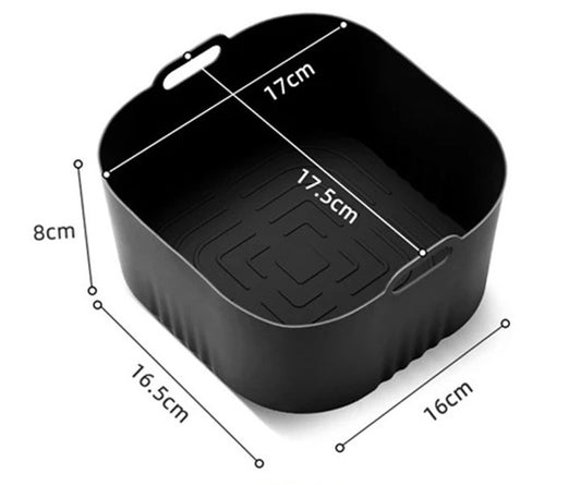 Silicone Air Fryer Square Liners with Handles