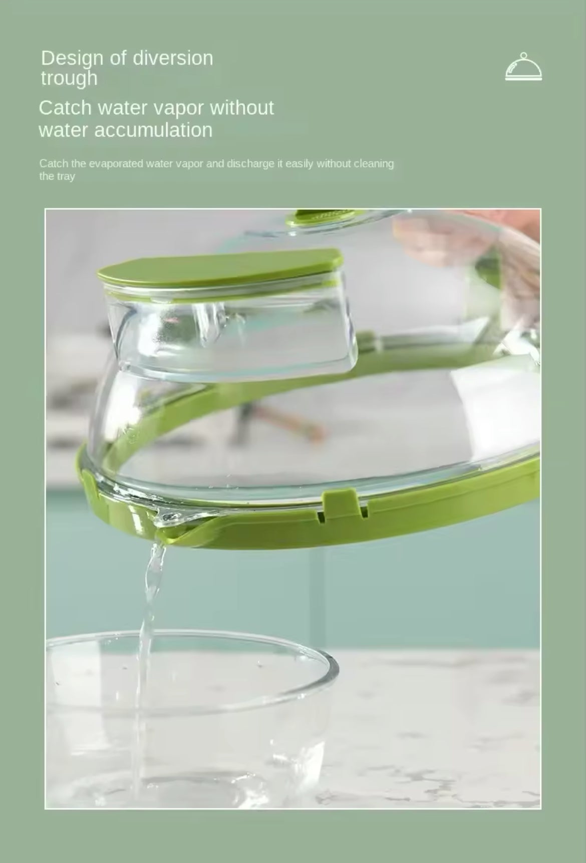 Microwave Splash Heating Cover with Water Steamer