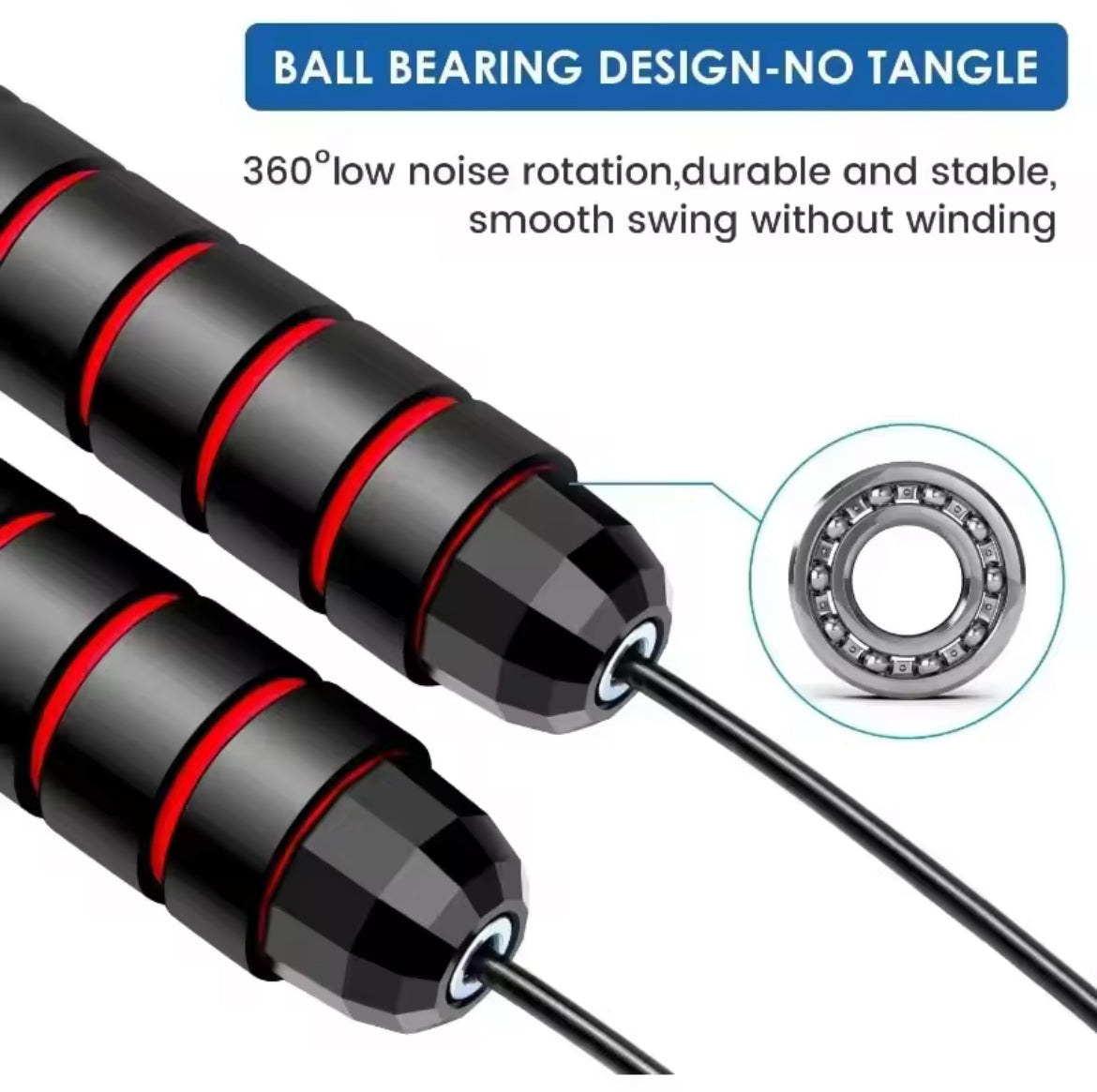 Speed Jump Rope, Tangle-Free & Adjustable