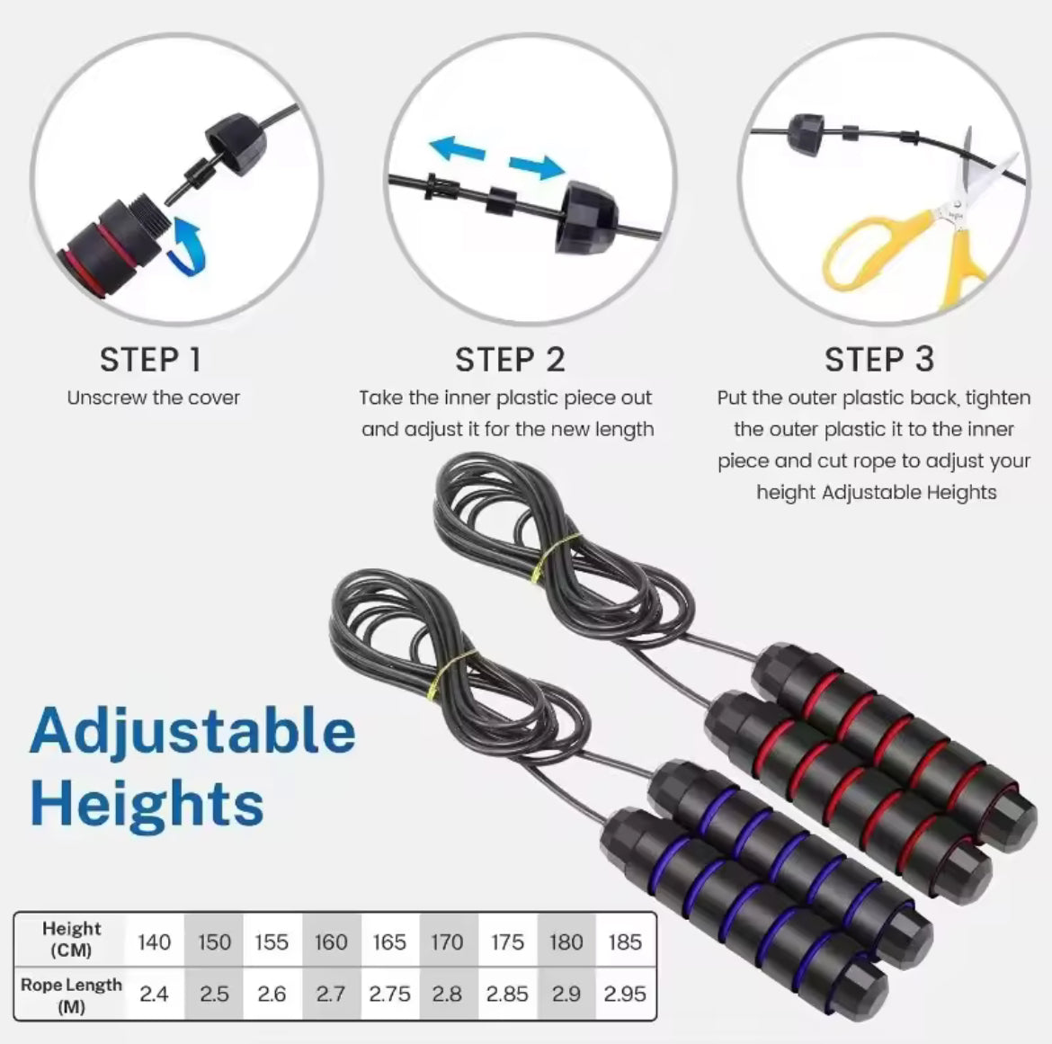 Speed Jump Rope, Tangle-Free & Adjustable