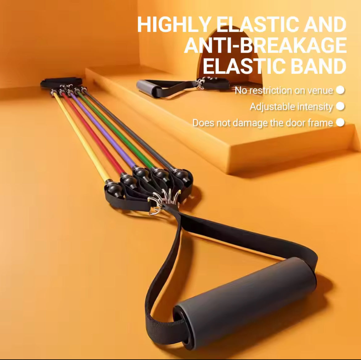 Resistance Bands Set, Stackable Up to 150LB