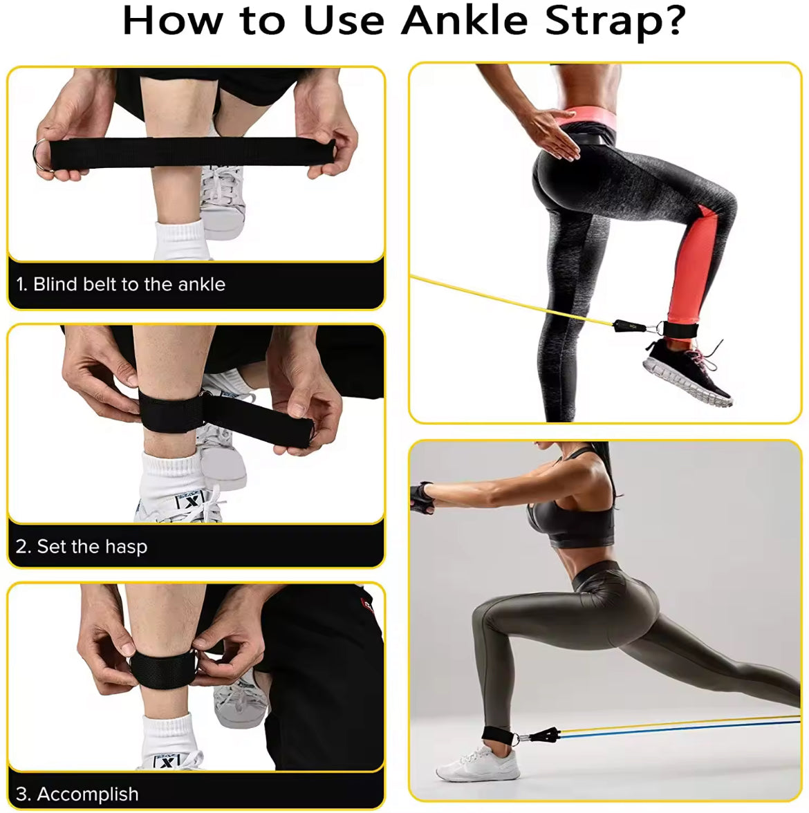Resistance Bands Set, Stackable Up to 150LB