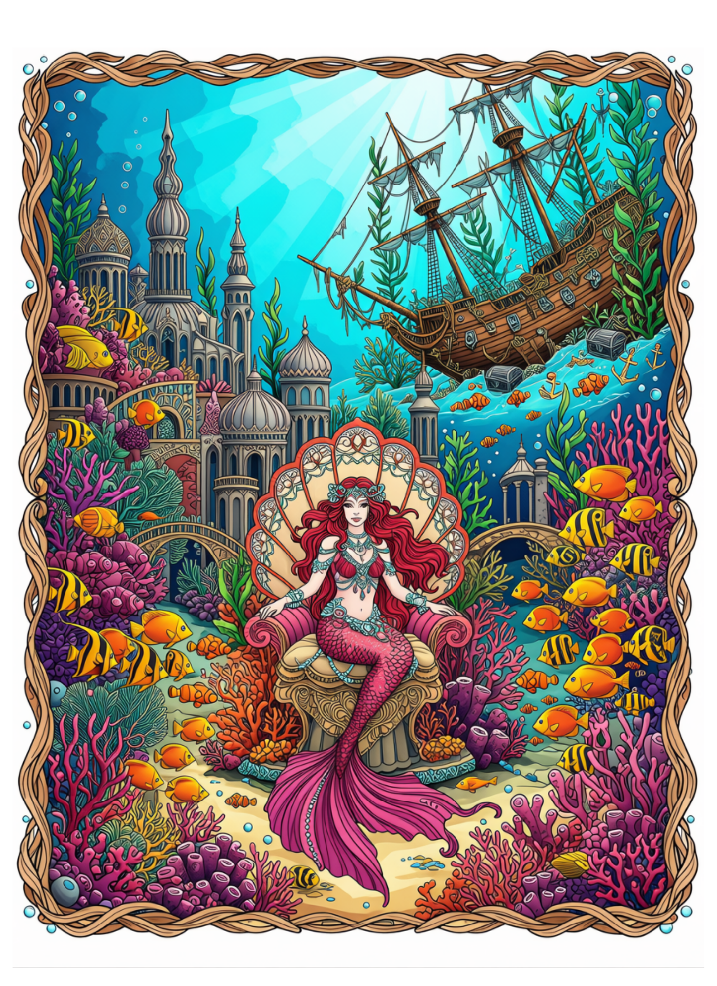 Enchanted Mermaid Kingdom & Sunken Shipwreck