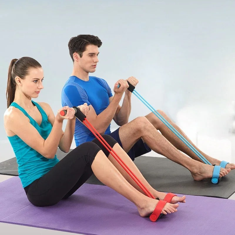 6-Tube Tension Ropes for Stretching Training