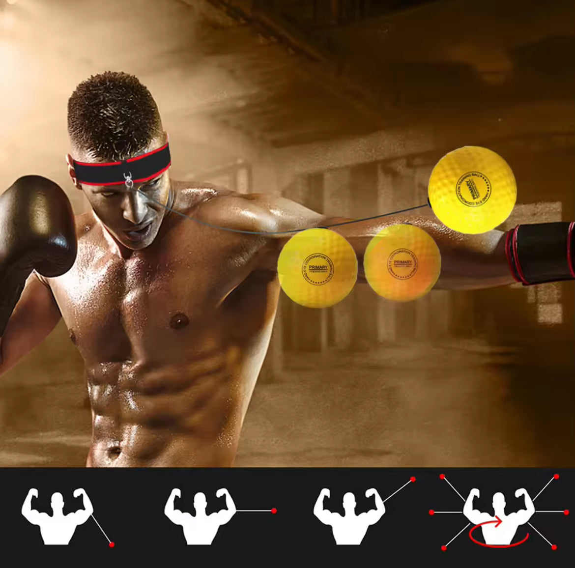 Headgear Reflex Ball for Reaction Training