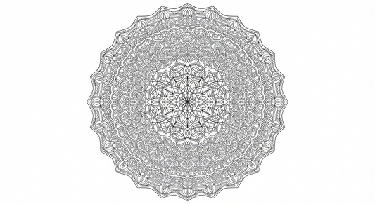 Intricate Floral Mandala & Sacred Geometry