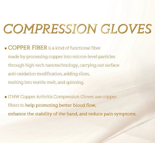 Copper Compression Gloves, Pain Relief & Enhanced Mobility