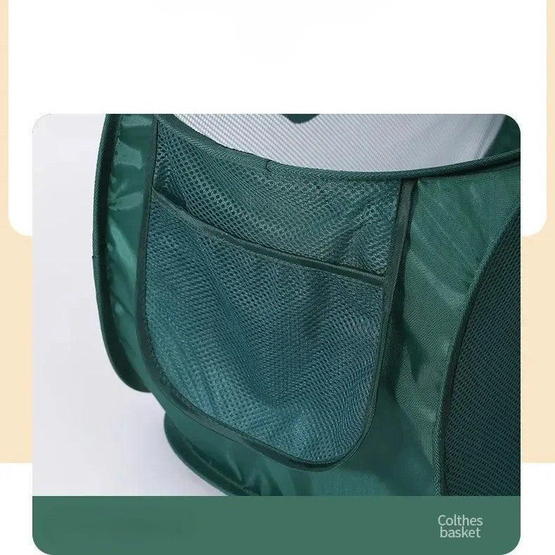 Foldable, Portable, and Multi-Purpose Mesh Laundry Basket