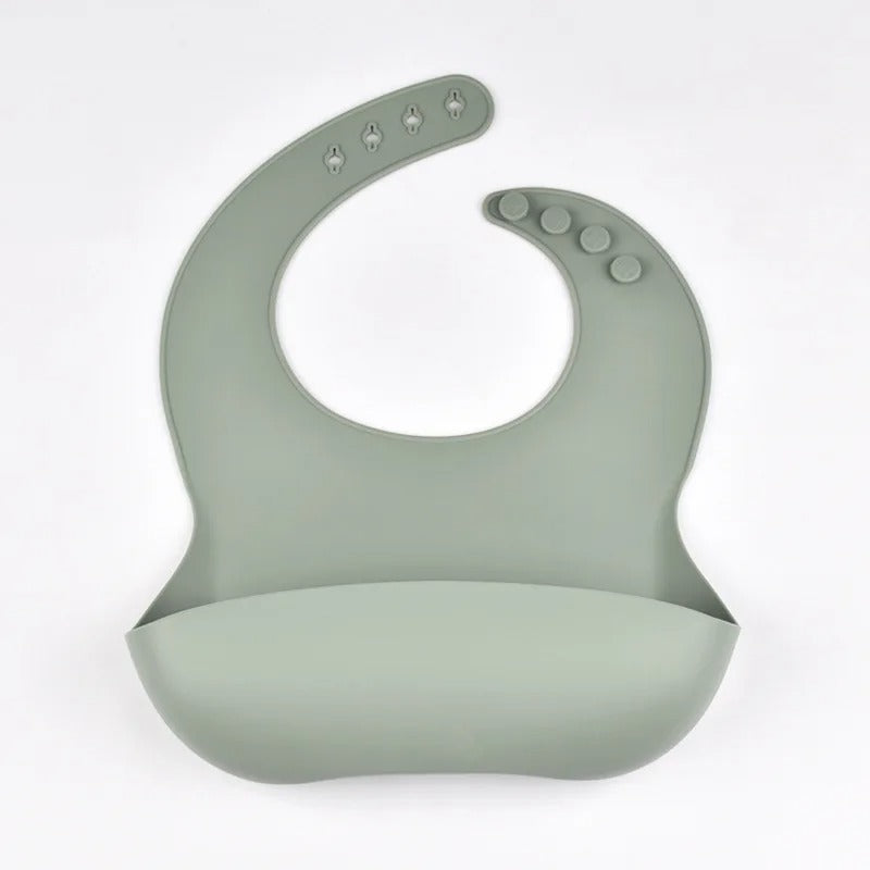 Baby/Toddler BPA Free Silicone Adjustable Bibs