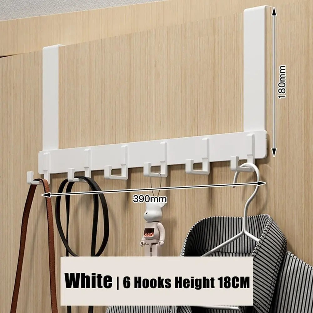 6 Hooks Over The Door, Space Saving Organizer