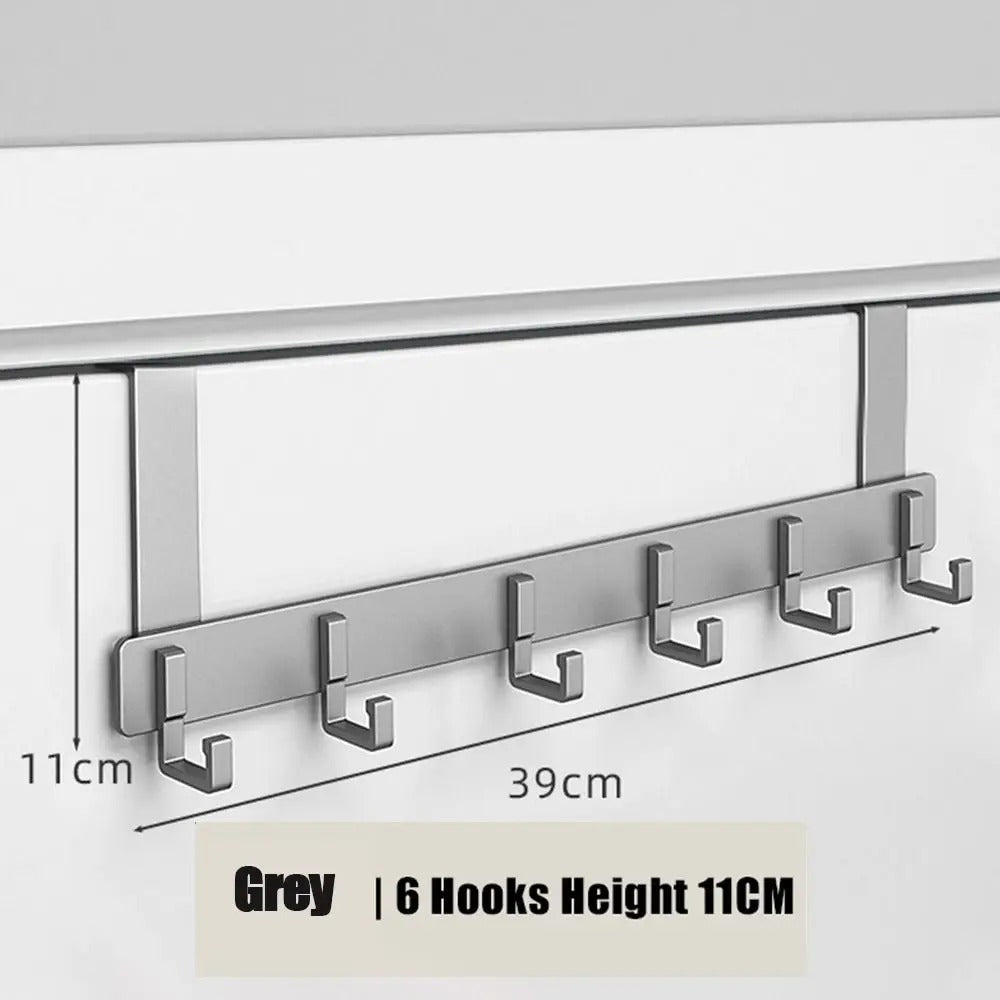 6 Hooks Over The Door, Space Saving Organizer