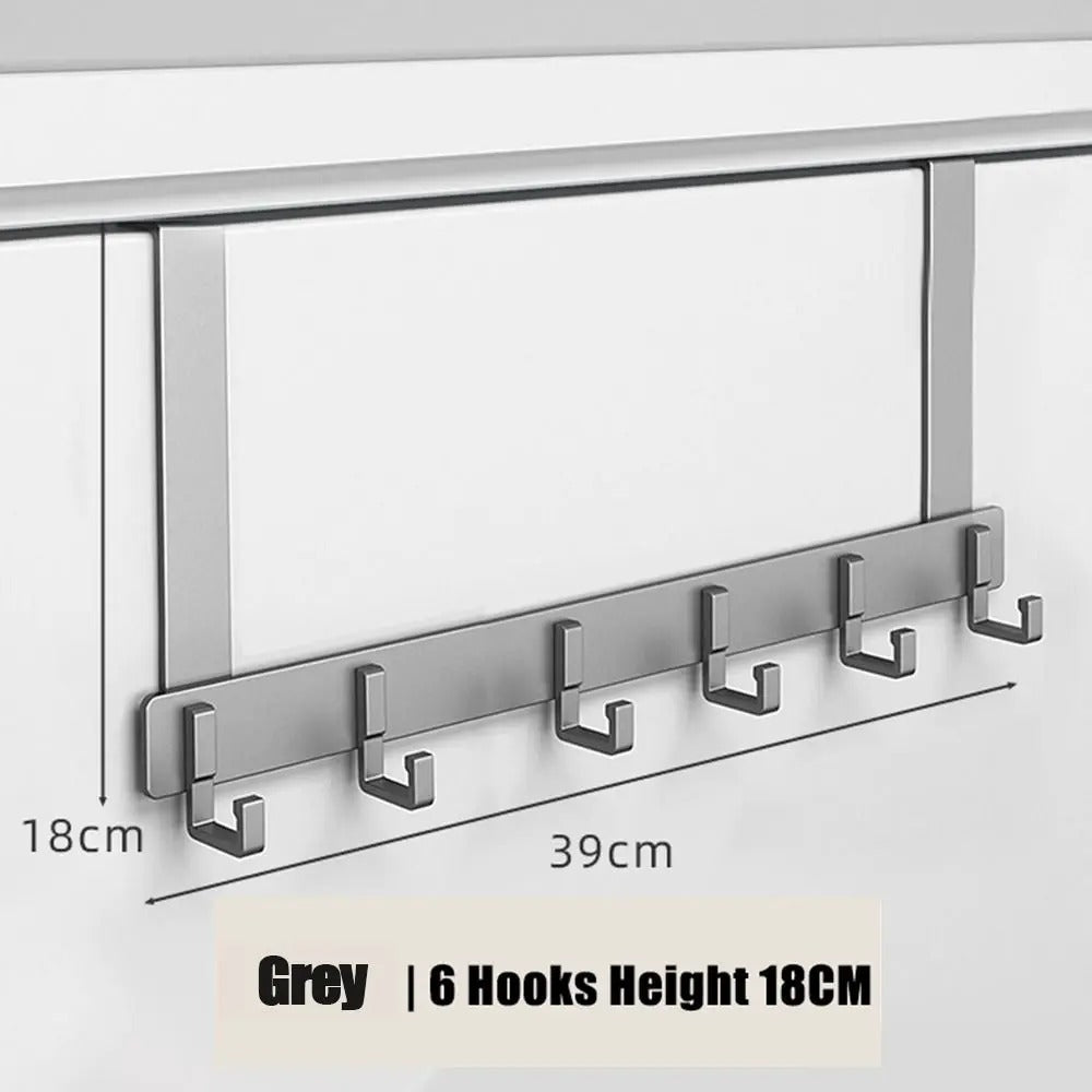 6 Hooks Over The Door, Space Saving Organizer