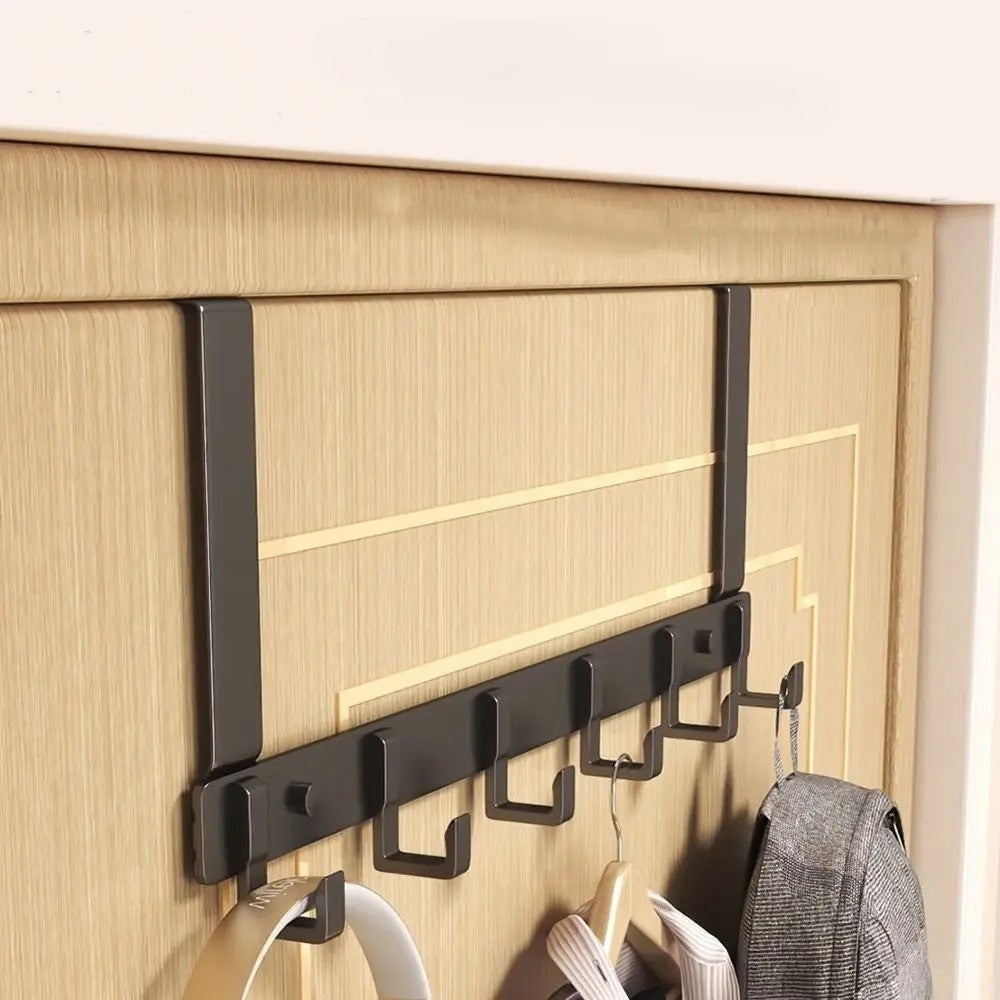 6 Hooks Over The Door, Space Saving Organizer