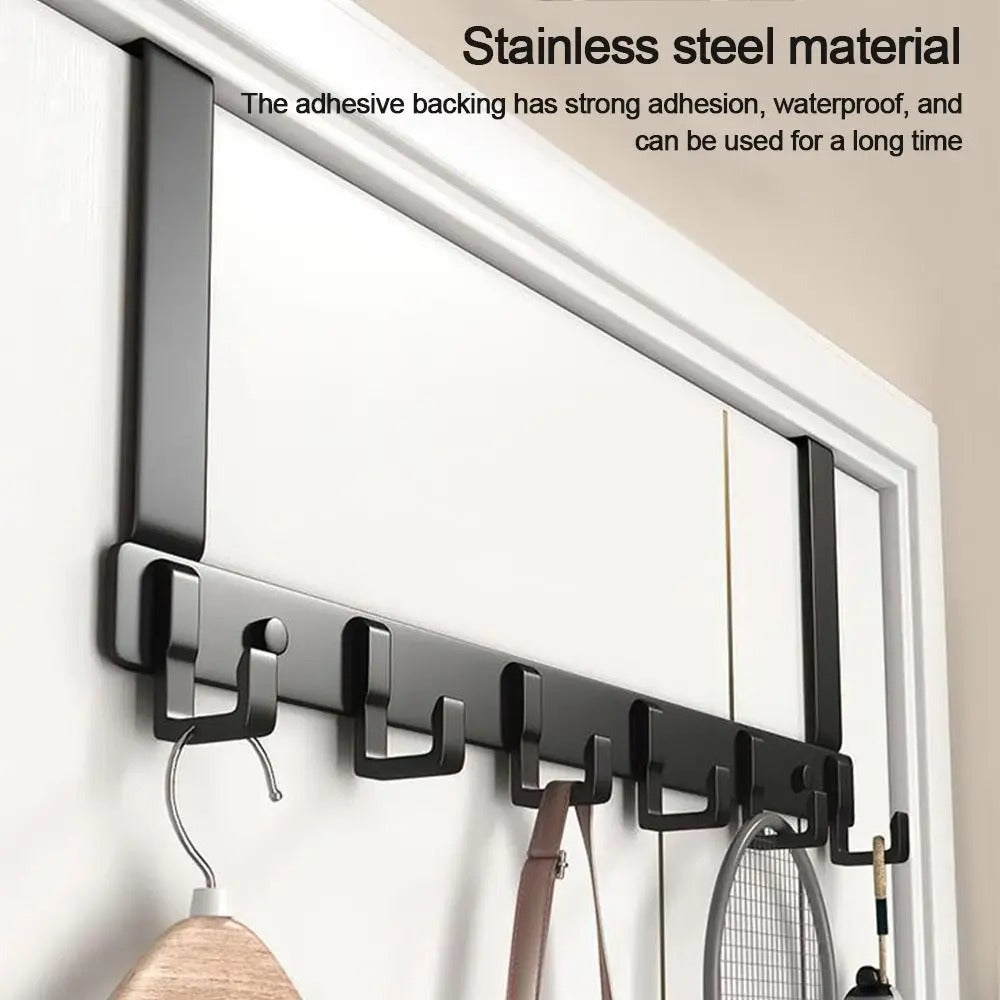 6 Hooks Over The Door, Space Saving Organizer