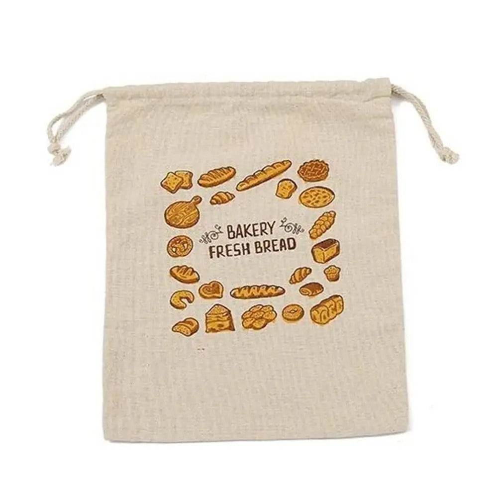100% Linen Washable Bread Bags