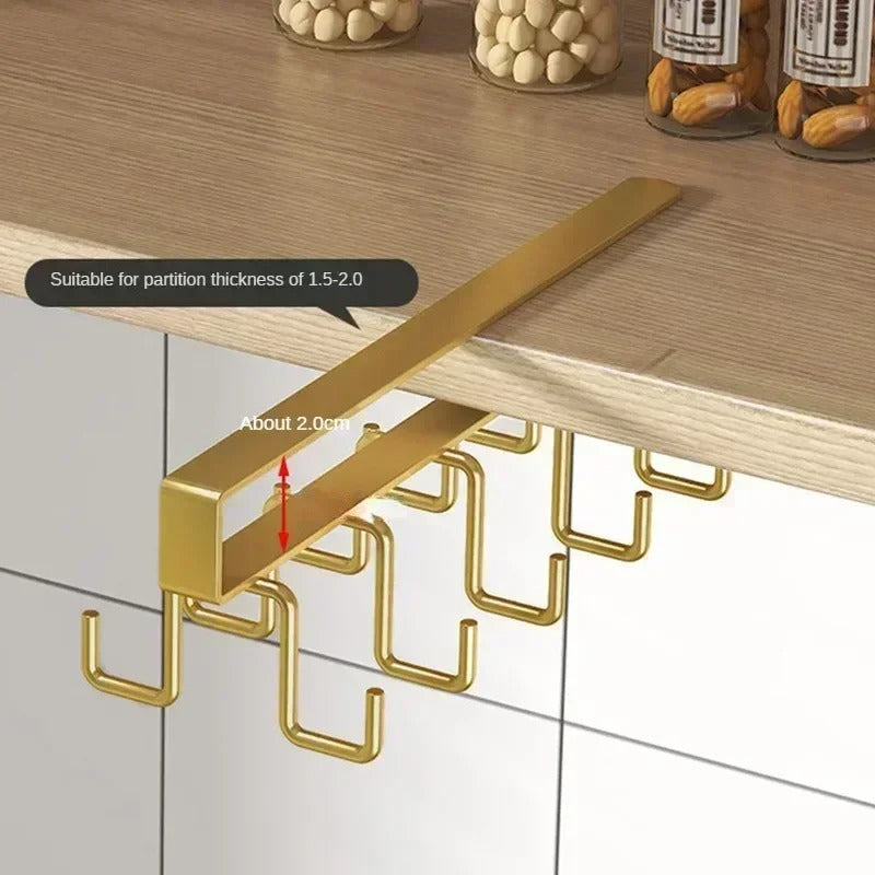 Space Saving Double 12 Rows Mug Hanger Hooks