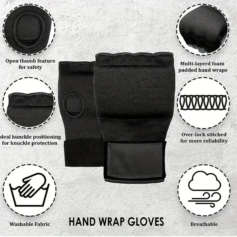 Quick Hand Wraps with Long Wrist Strap