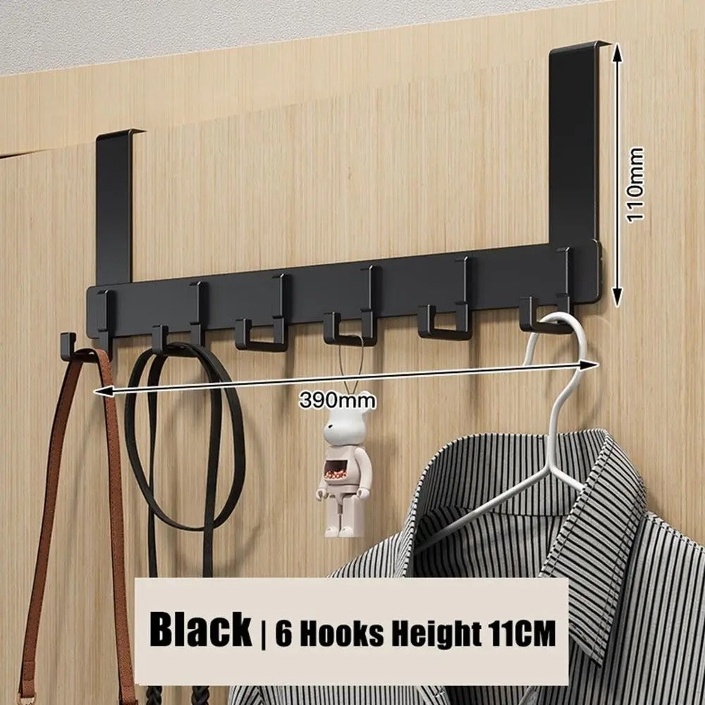 6 Hooks Over The Door, Space Saving Organizer