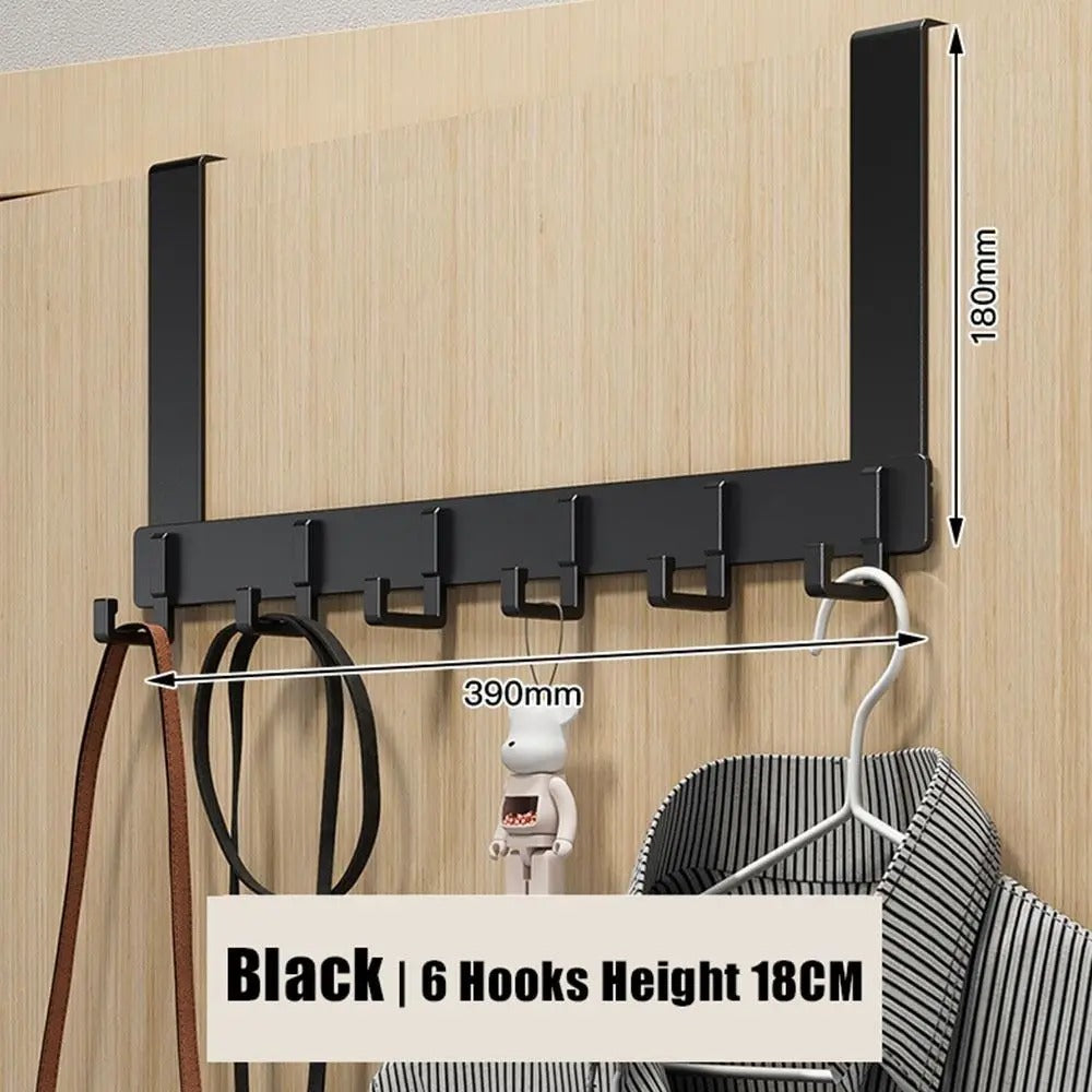 6 Hooks Over The Door, Space Saving Organizer
