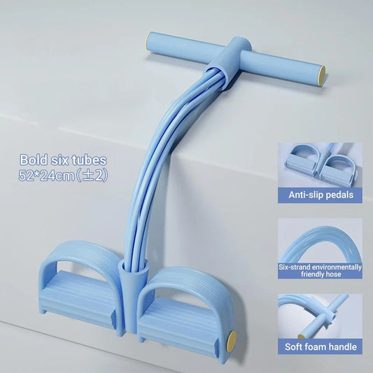 6-Tube Tension Ropes for Stretching Training
