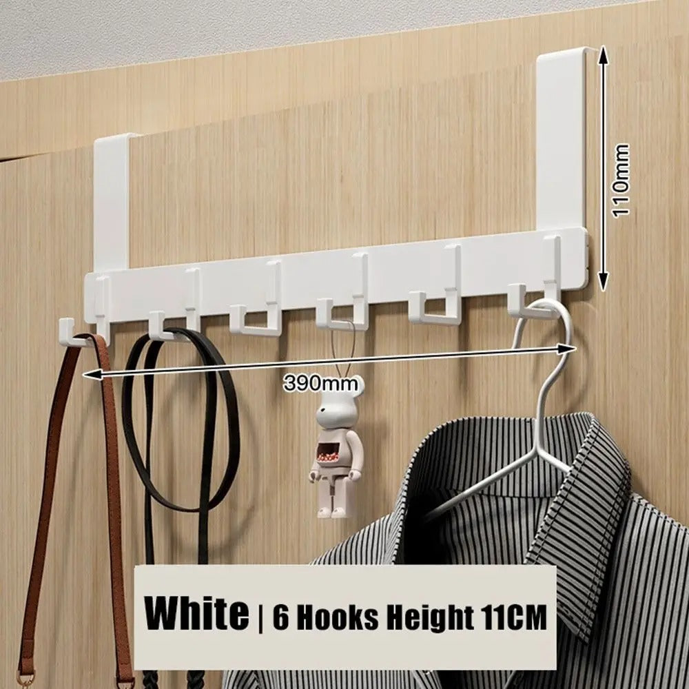 6 Hooks Over The Door, Space Saving Organizer