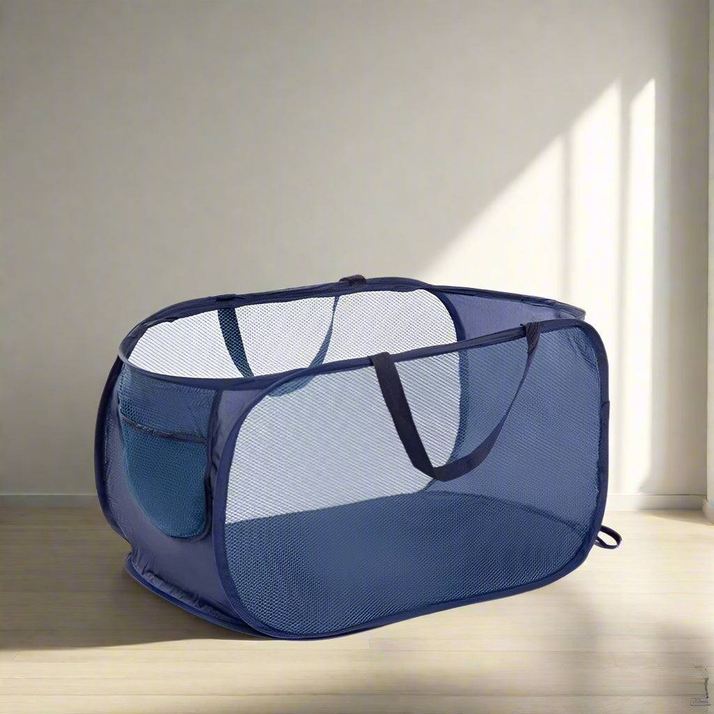 Foldable, Portable, and Multi-Purpose Mesh Laundry Basket