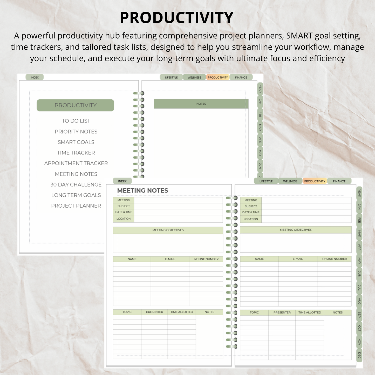 My Planner Template- Everything You Need in One Planner