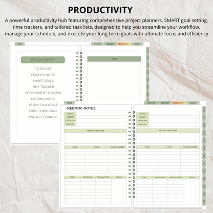 My Planner Template- Everything You Need in One Planner