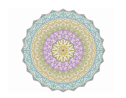 Intricate Floral Mandala & Sacred Geometry