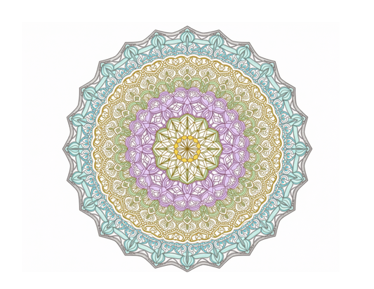Intricate Floral Mandala & Sacred Geometry