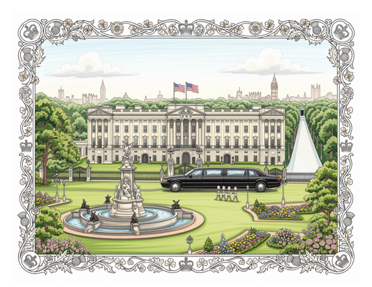 Buckingham Palace & The White House Landmark Collection