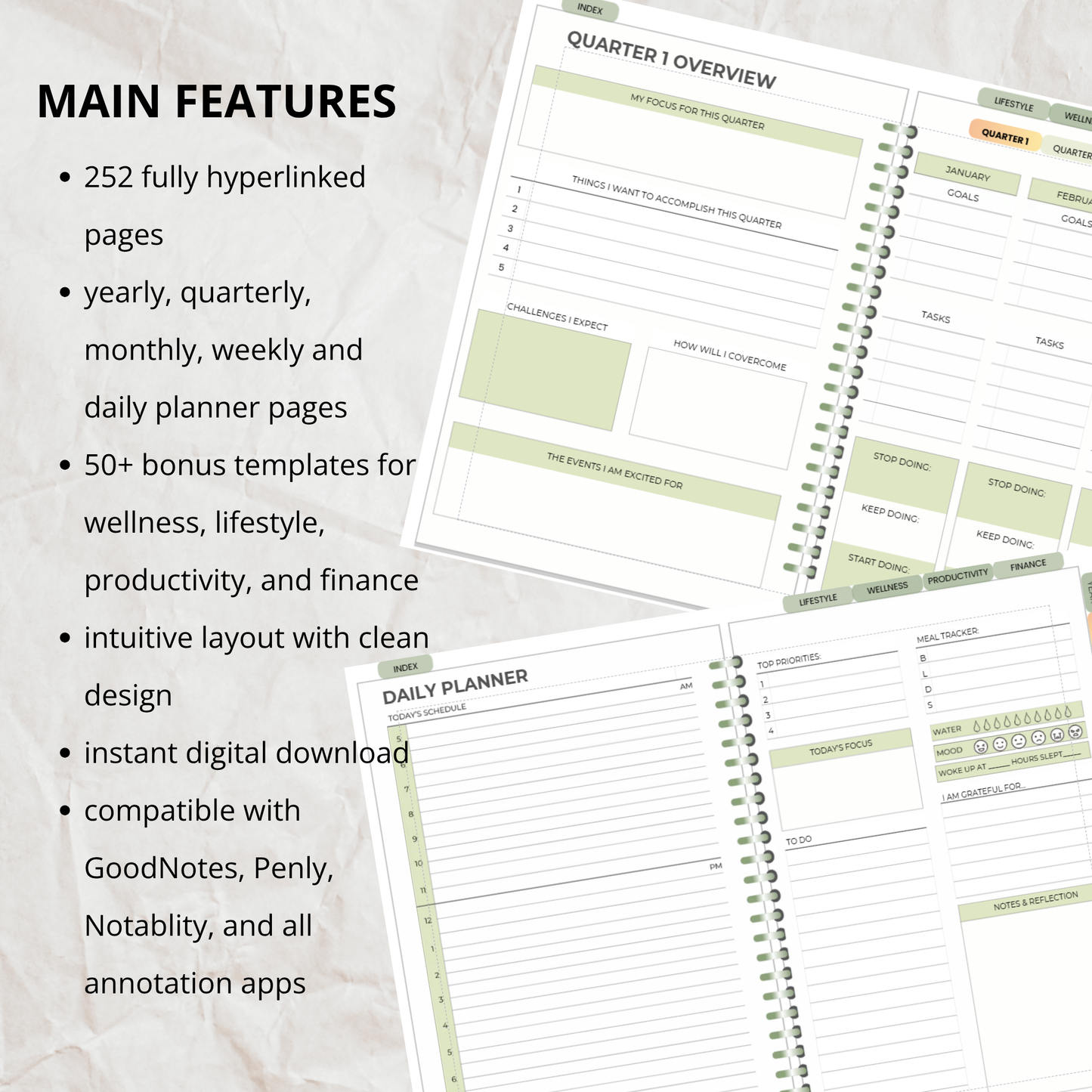 My Planner Template- Everything You Need in One Planner