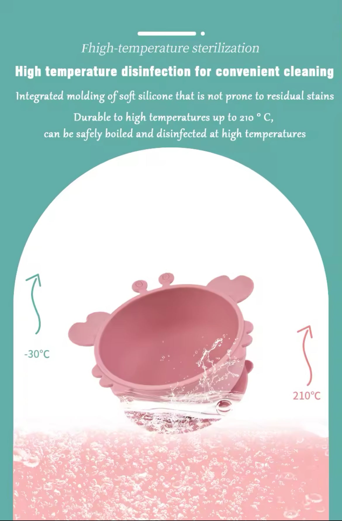 Baby/Toddler BPA Free Silicone Bowl with Suction Base