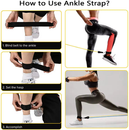 Resistance Bands Set, Stackable Up to 150LB