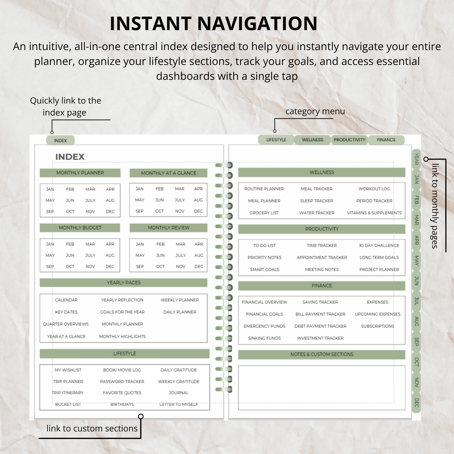 My Planner Template- Everything You Need in One Planner