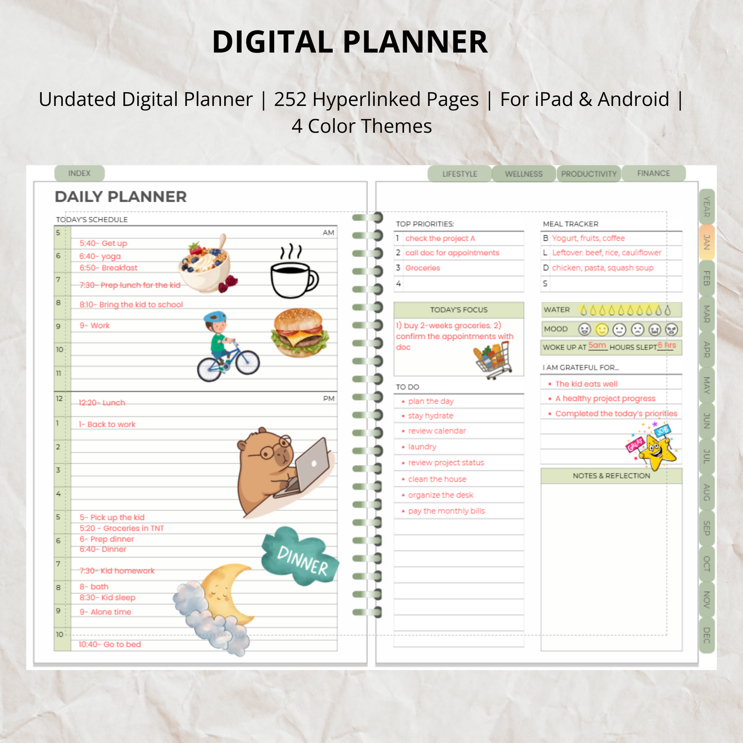My Planner Template- Everything You Need in One Planner