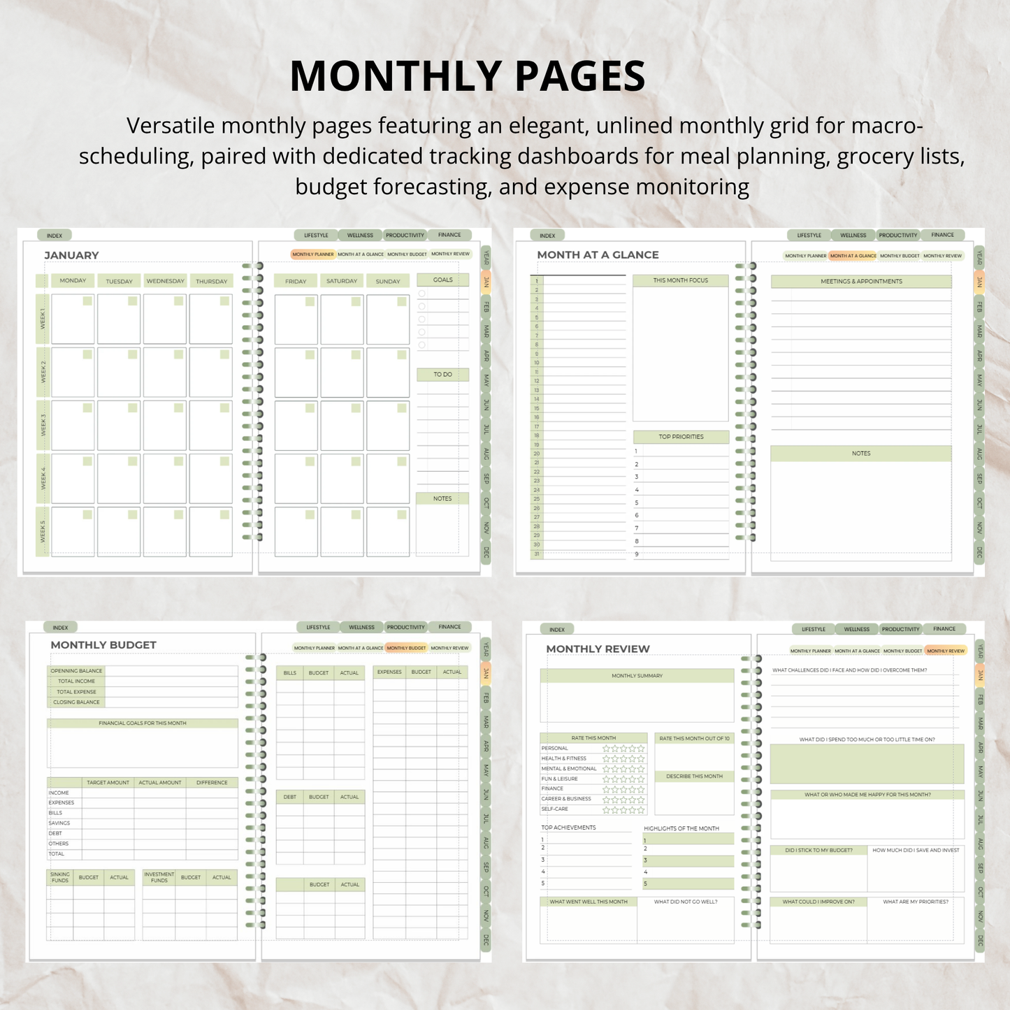 My Planner Template- Everything You Need in One Planner