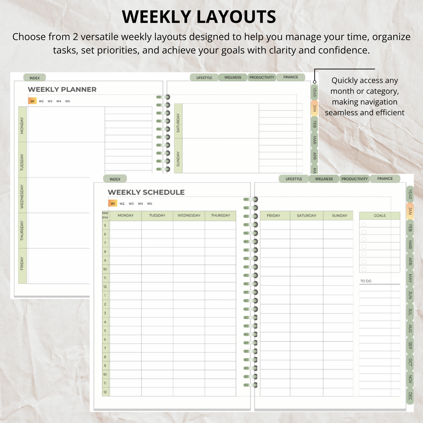 My Planner Template- Everything You Need in One Planner