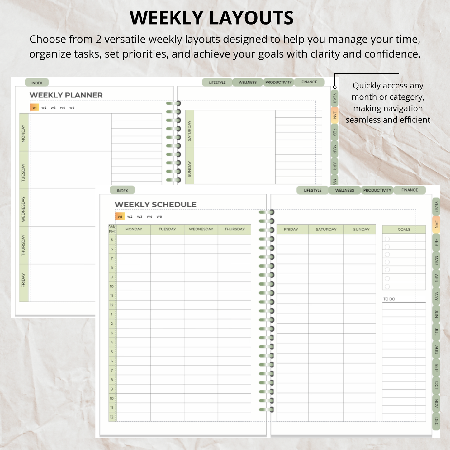 My Planner Template- Everything You Need in One Planner