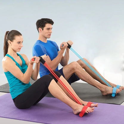 6-Tube Tension Ropes for Stretching Training