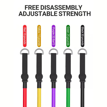 Resistance Bands Set, Stackable Up to 150LB