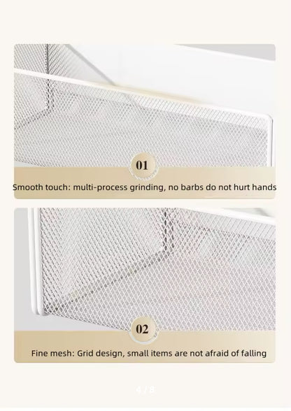 Magnetic Metal Basket, Spacing Saving Storage