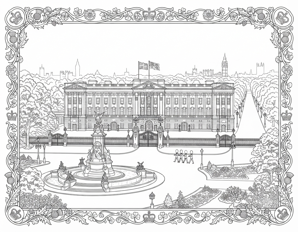 Buckingham Palace & The White House Landmark Collection
