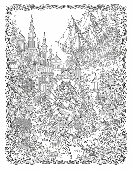 Enchanted Mermaid Kingdom & Sunken Shipwreck