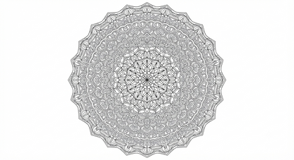 Intricate Floral Mandala & Sacred Geometry