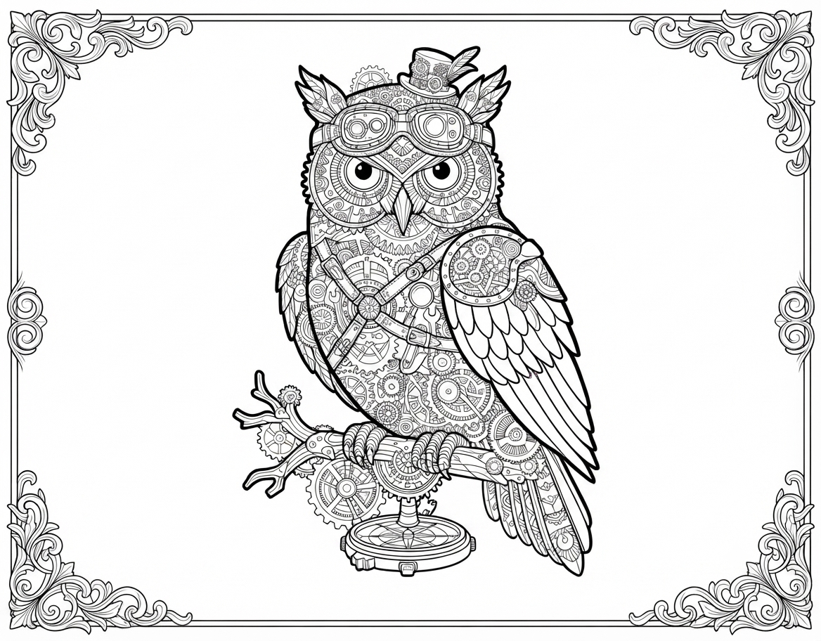 Zentangle Celtic Animal & Pinecone Border