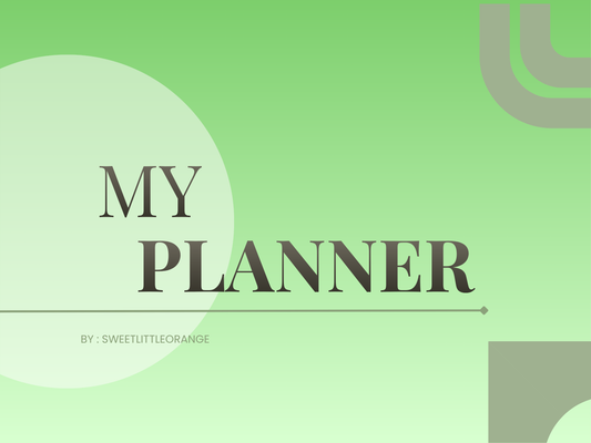 My Planner Template- Everything You Need in One Planner