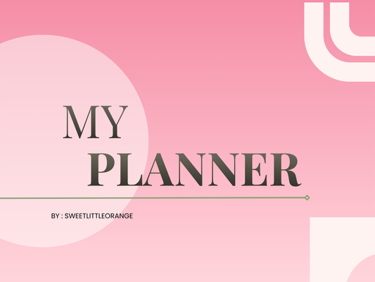 My Planner Template- Everything You Need in One Planner