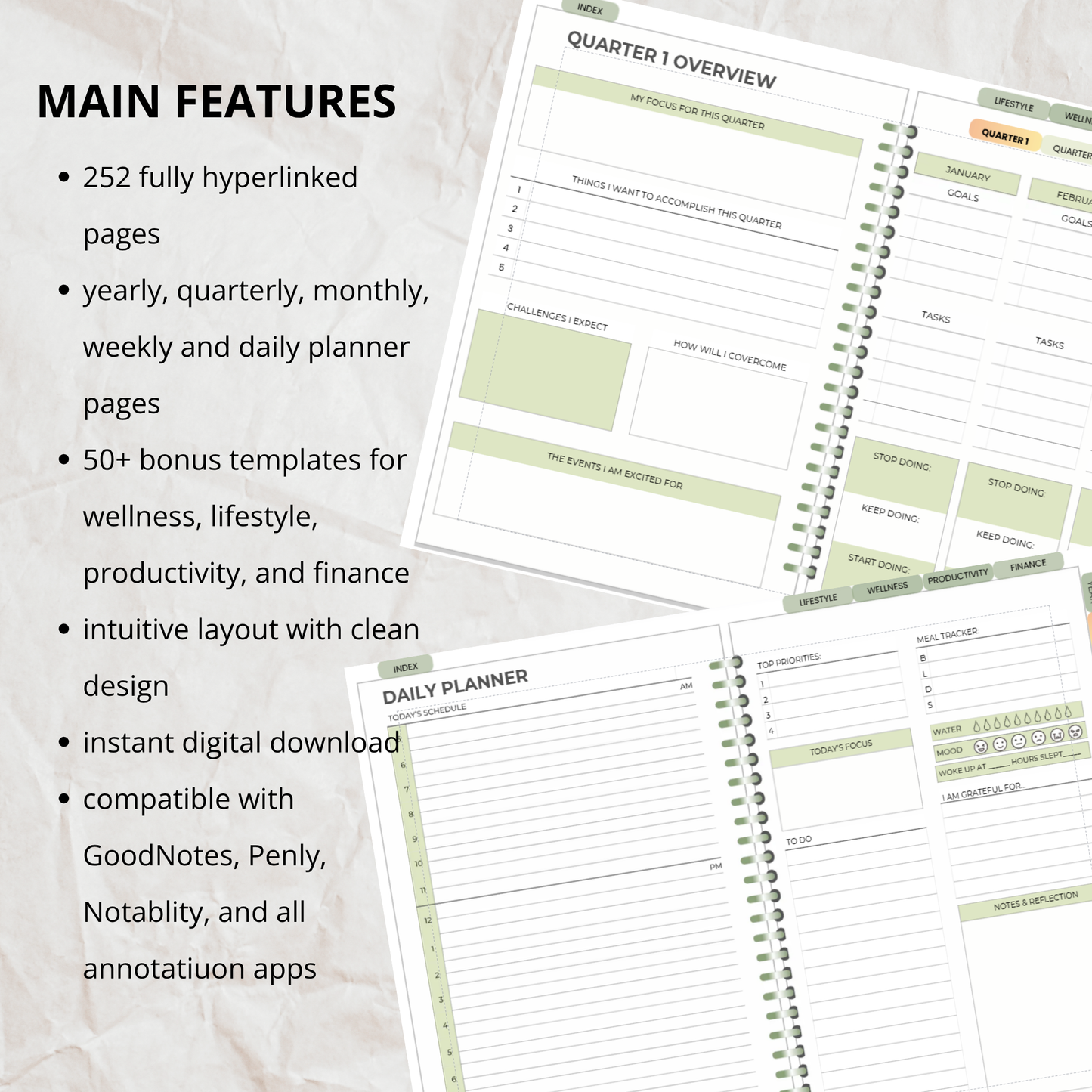 My Planner Template- Everything You Need in One Planner