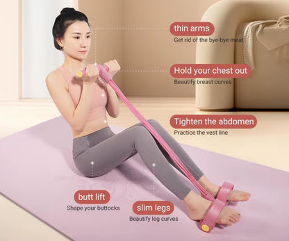 6-Tube Tension Ropes for Stretching Training